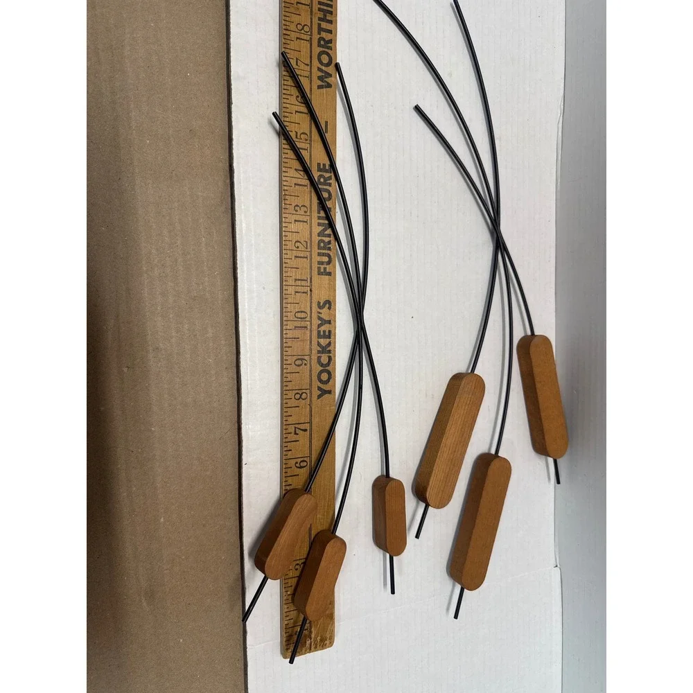 Vintage MCM Home Interiors Homco Cat‎ Tails Wall Art Metal & Wood